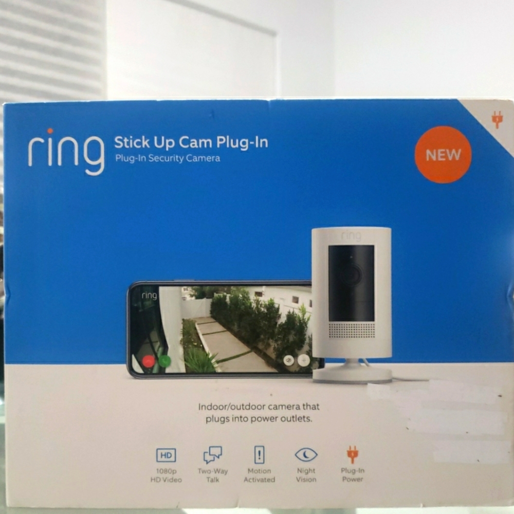 Ring stick up cam plug in security camara